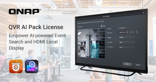 威联通推出QVR AI Pack 授权 提供智能AI录像文件搜索
