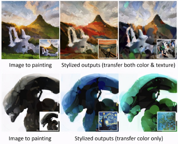 有了这支矢量神经风格画笔,无需GAN也可生成精美绘画