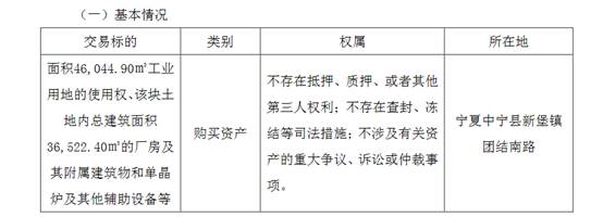 中晶科技拟向隆基购买厂房与单晶硅生产设备