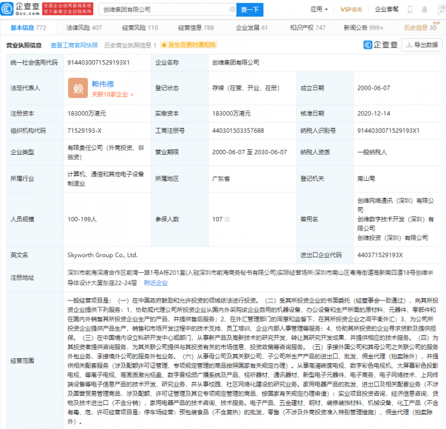 家电巨头创维集团宣布“造车”,新车品牌名称相关商标已注册成功