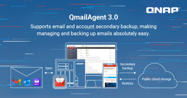 威联通推出 QmailAgent 3.0 新增二次备份邮件与帐户及还原功能