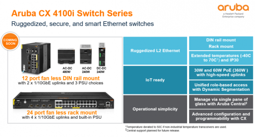 Aruba ESP升级Aruba Central 推出全新边缘交换机