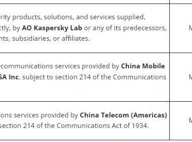 不择手段封堵中企 美FCC将中国电信和中国移动列入“安全风险清单”