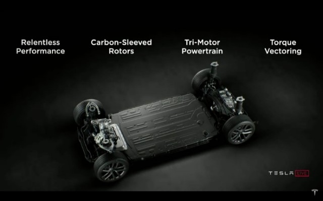 特斯拉Model S Plaid发布：2秒破百、碳包裹电机、蝶形方向盘、17寸中控大屏