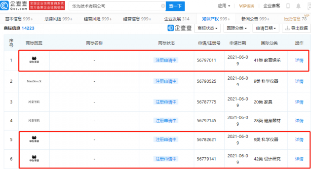 华为申请“华为手译”商标