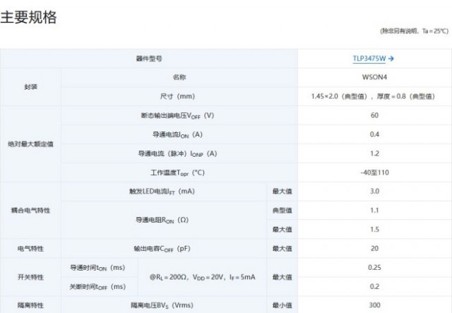 东芝推出适用于半导体测试设备中高频信号开关的小型光继电器