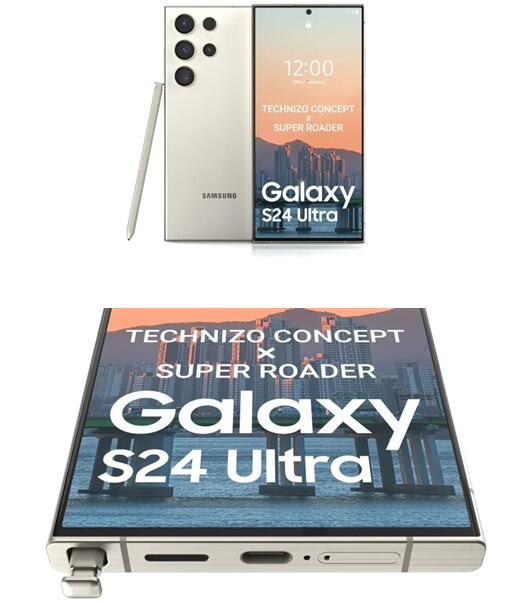 三星Galaxy S24 Ultra渲染图出炉：熟悉外观风格 入局钛合金中框