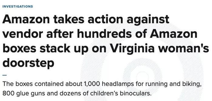 无语!中国卖家为了清库存给美国一名女子寄了100多个亚马逊包裹
