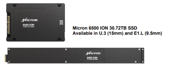 美光推出两款数据中心SSD——美光6500 ION NVMe SSD及美光XTR NVMe SSD